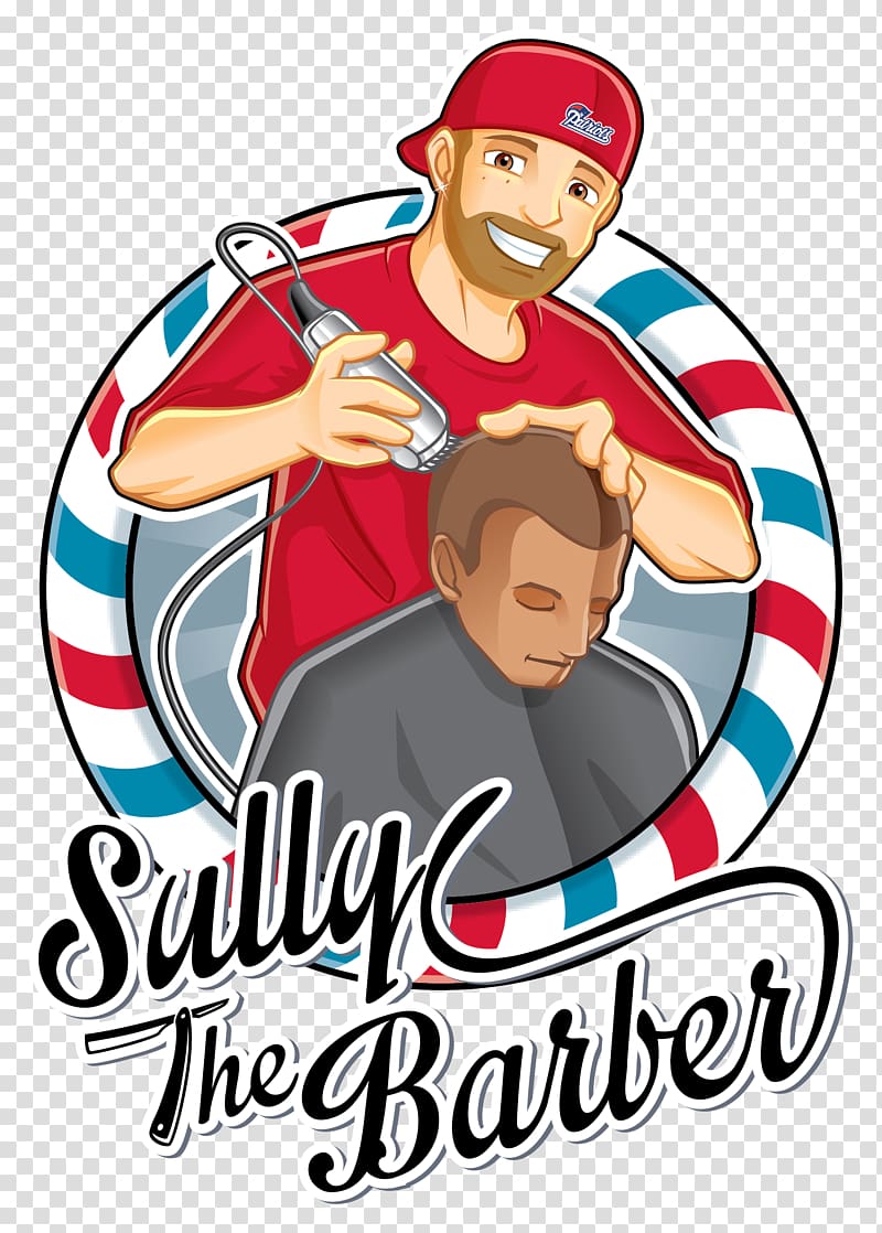 Sully The Barber Downtown Sanford Full Service Barber Shop Logo Brand, barber transparent background PNG clipart