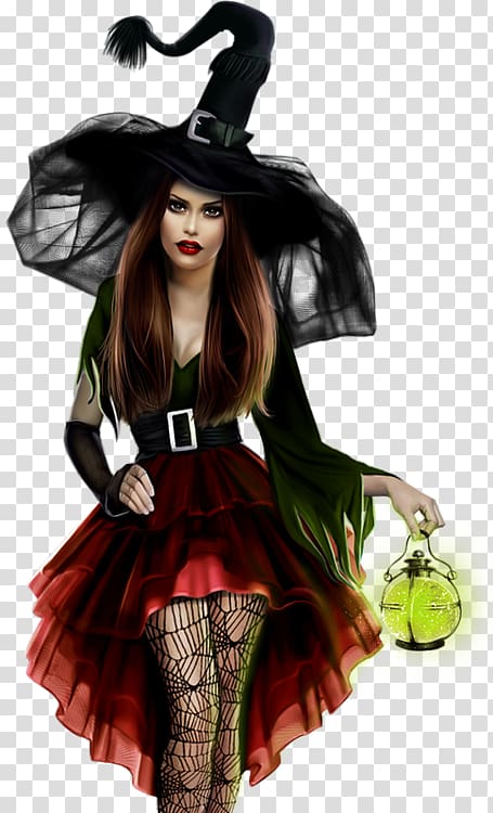 Boszorkány Vampire Halloween, witch transparent background PNG clipart