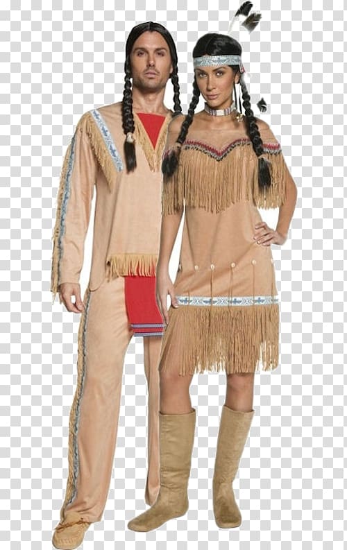 Cowboy Costume party Clothing American frontier, indian couple transparent background PNG clipart