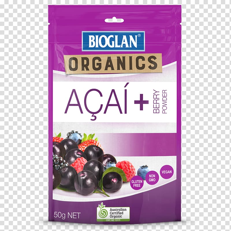 Organic food Açaí palm Superfood Powder Berry, health transparent background PNG clipart