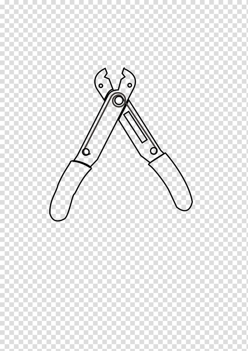 Electrical Wires & Cable Drawing Diagonal pliers Wire stripper, drawing transparent background PNG clipart
