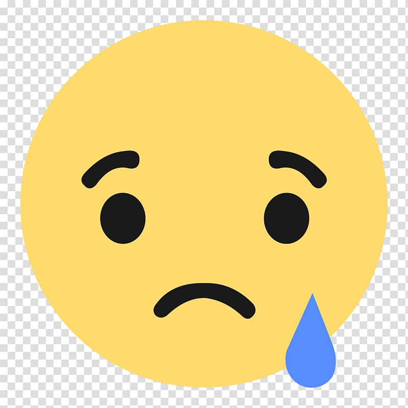 Social media Facebook Emoji Like button Emoticon, sad emoji, sad emoji icon transparent background PNG clipart