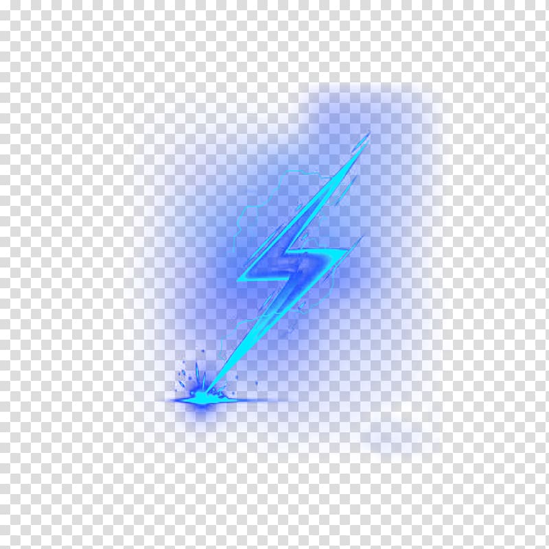 blue lightning illustration, Cartoon , Blue Lightning transparent background PNG clipart