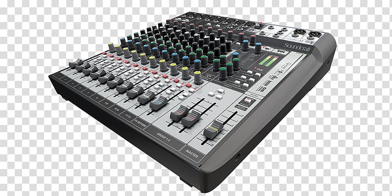 Soundcraft Signature 12 MTK Audio Mixers, Mixing Console transparent background PNG clipart