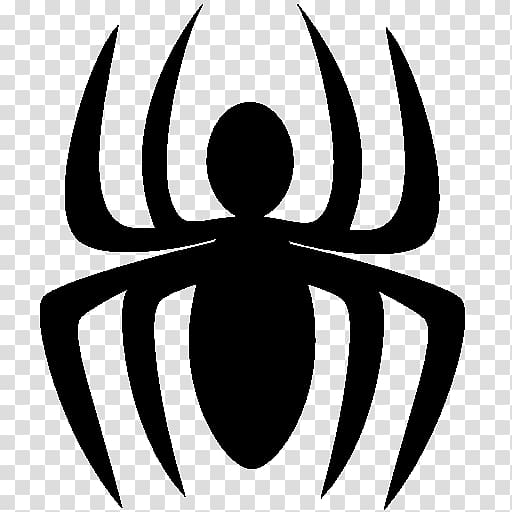 Spider-Man Symbol Spider web Superhero, spider transparent background PNG clipart