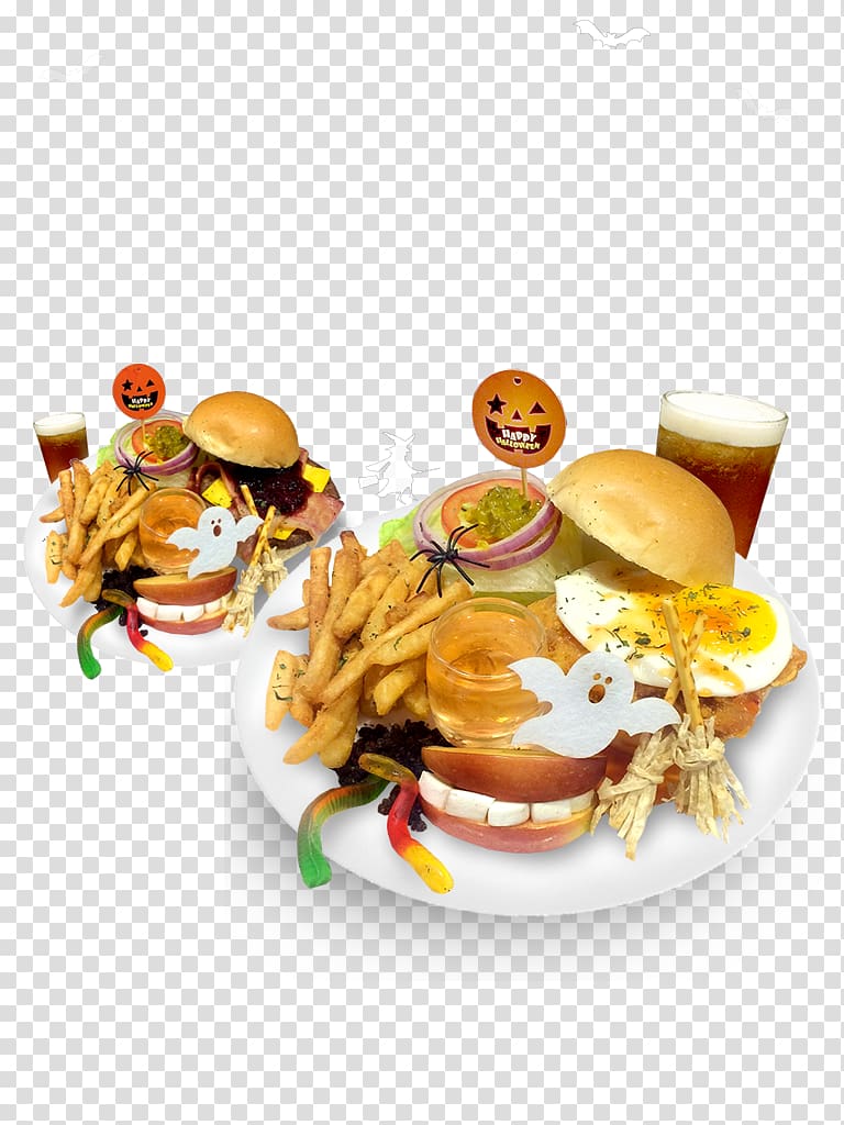 Hamburger Fast food Halloween, Halloween transparent background PNG clipart