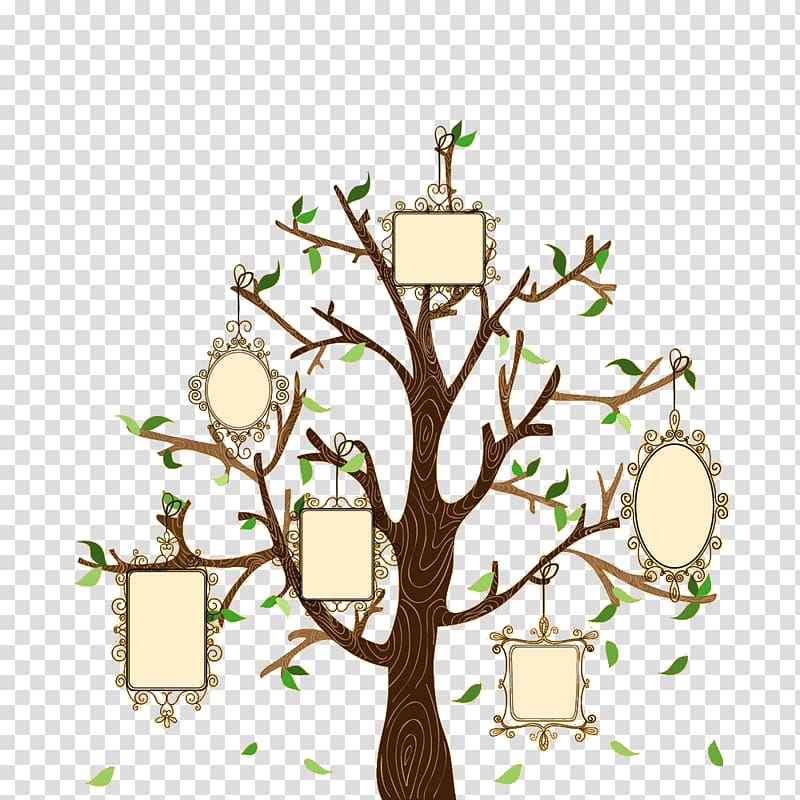 animated family tree frame illustration, Family tree Euclidean Illustration, Creative family tree transparent background PNG clipart
