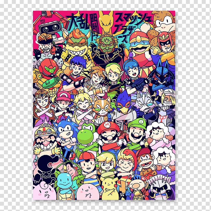 Super Smash Bros. for Nintendo 3DS and Wii U Video game Retrogaming iPhone 5s, others transparent background PNG clipart