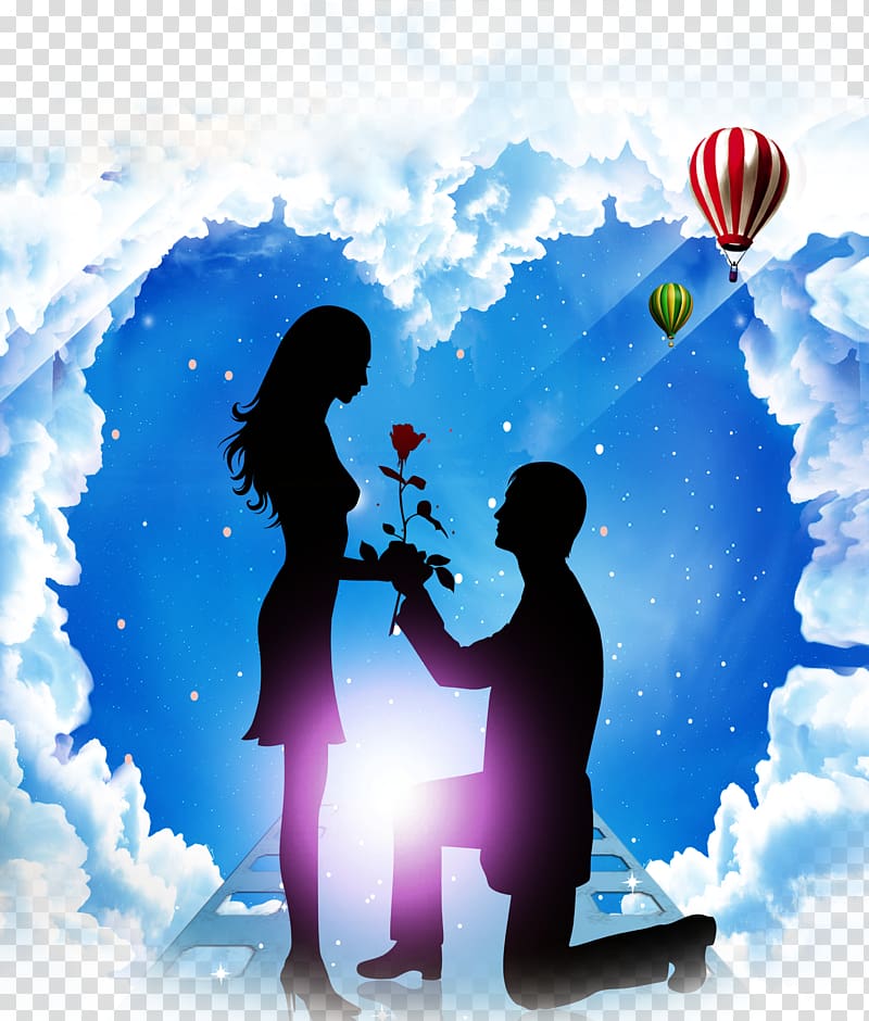 Qixi Festival Poster, Tanabata couple transparent background PNG clipart