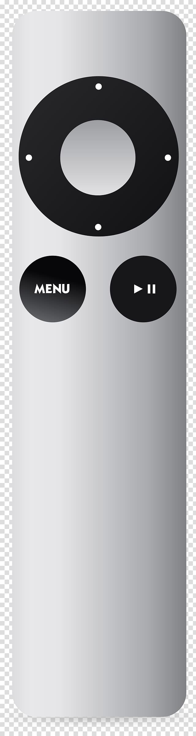 Apple Remote Apple TV Remote Controls, aluminum transparent background PNG clipart