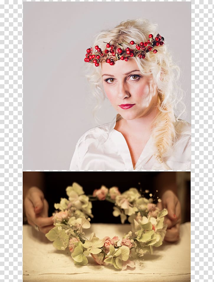 Floral design Headpiece Crown Flower Bride, crown transparent background PNG clipart