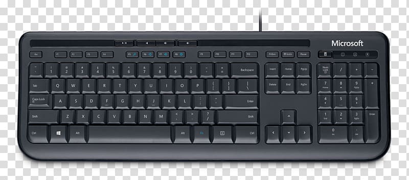 Computer keyboard Microsoft Keyboard 600 Computer mouse QWERTZ, Computer Mouse transparent background PNG clipart