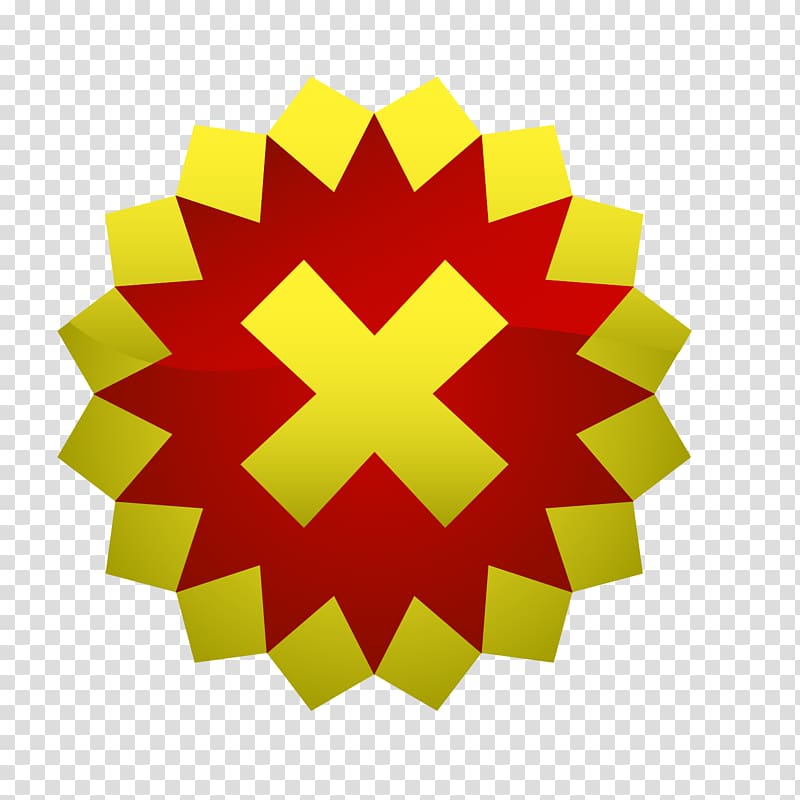 Logo Euclidean Caltex, Sun flower X word NO material transparent background PNG clipart