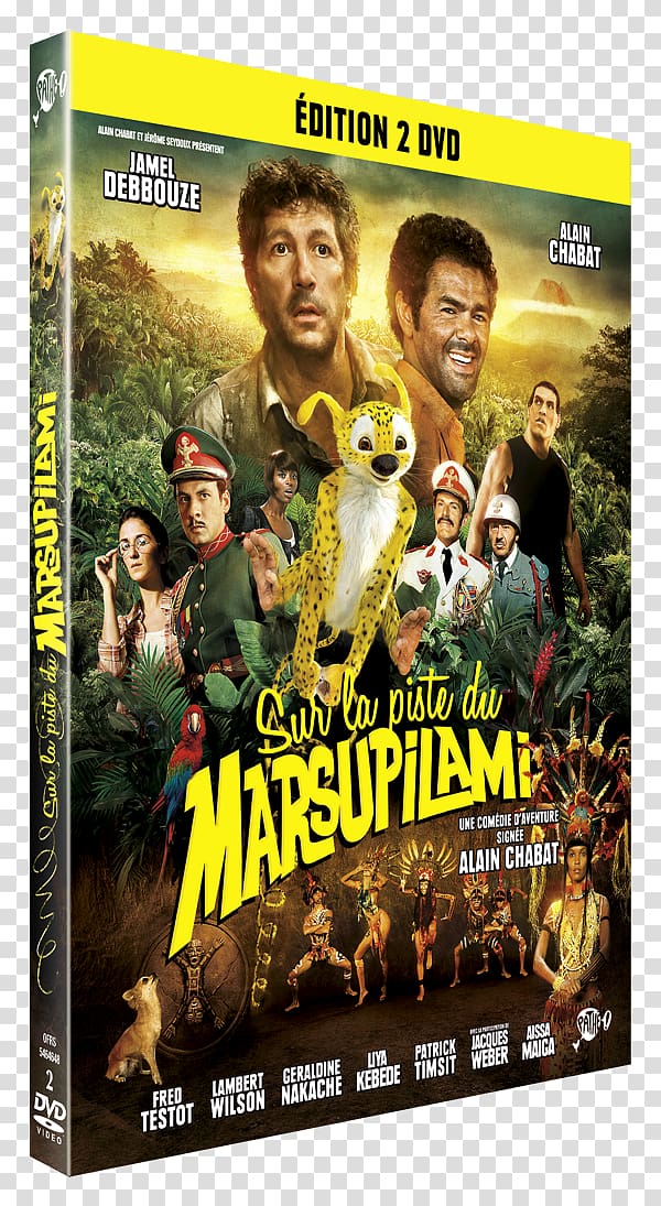 Alain Chabat Sur la piste du Marsupilami Blu-ray disc DVD YouTube, dvd transparent background PNG clipart
