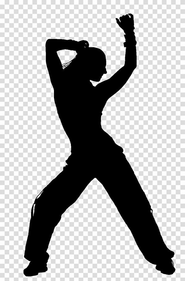 woman raising hand silhouette illustration, Dance studio Zumba Fitness Centre, Free Zumba transparent background PNG clipart