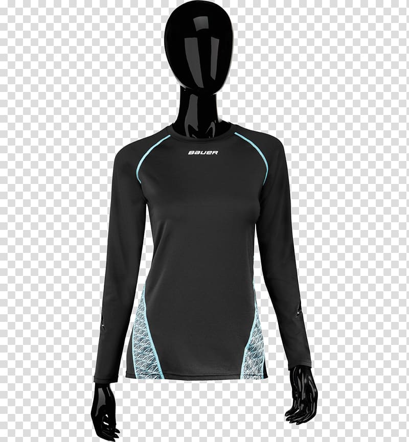 Jersey Long-sleeved T-shirt Long-sleeved T-shirt Bauer Hockey, Long-sleeved transparent background PNG clipart