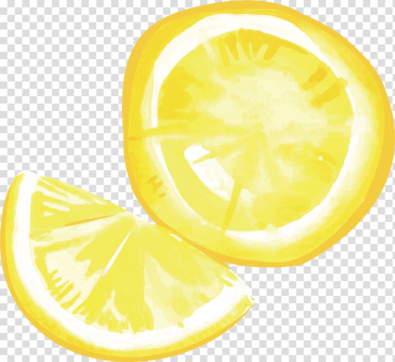 Lemon Yellow, Yellow lemon slices transparent background PNG clipart
