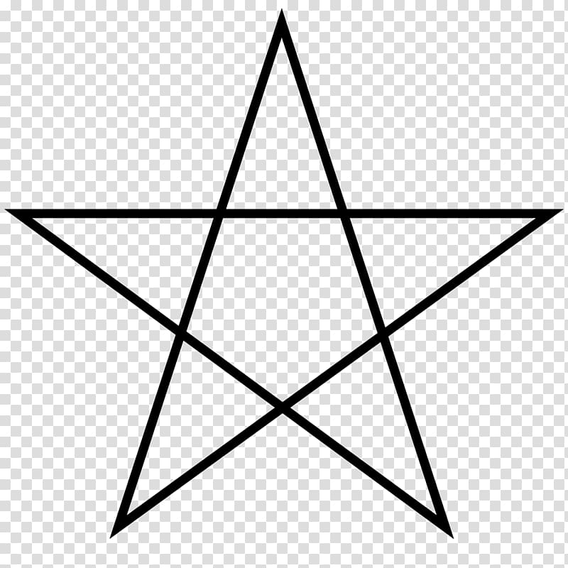 Pentagram Pentagon Star polygon Regular polygon, 5 Star transparent background PNG clipart