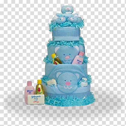 Diaper Cake Baby shower Gift, cake transparent background PNG clipart