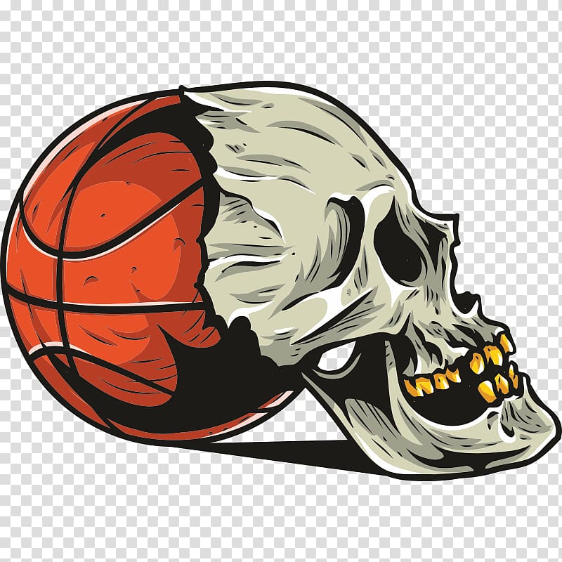 Basketball Sport Skull, basketball transparent background PNG clipart