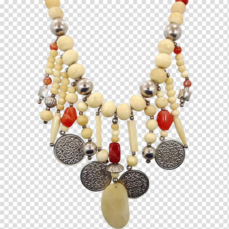 Necklace Boho-chic Bead Charms & Pendants Gemstone, necklace transparent background PNG clipart