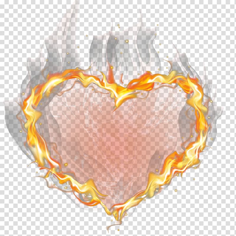 Heart Font, The flame decorative material heart transparent background PNG clipart