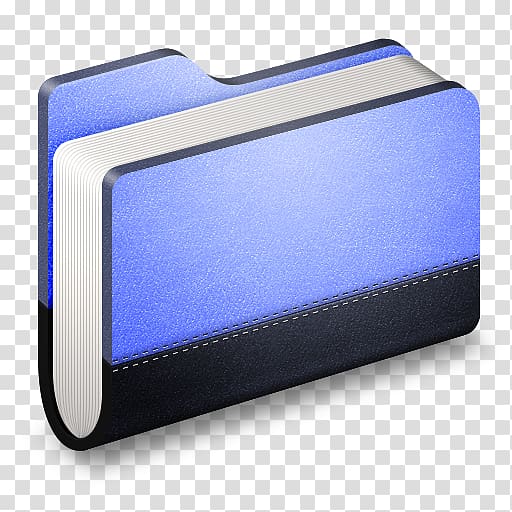 blue and black folder illustration, electric blue purple multimedia, Library Blue Folder transparent background PNG clipart