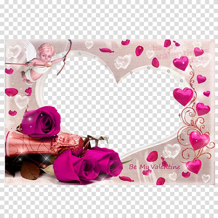 Valentines Day frame Heart, Love Frame transparent background PNG clipart