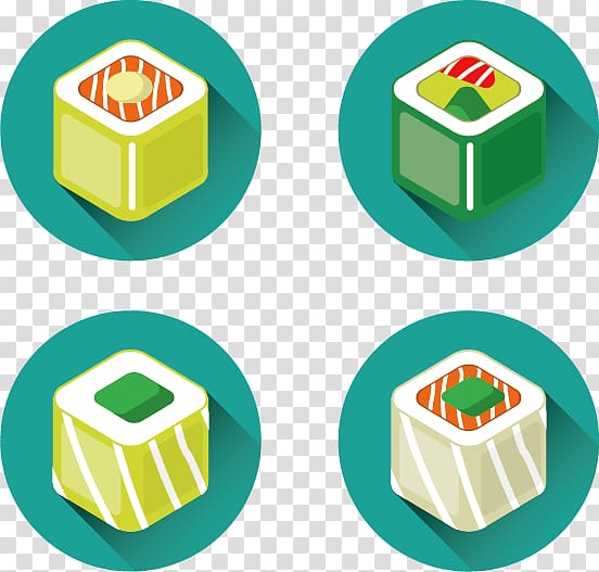 Sushi Japanese Cuisine Euclidean Icon, Sushi transparent background PNG clipart