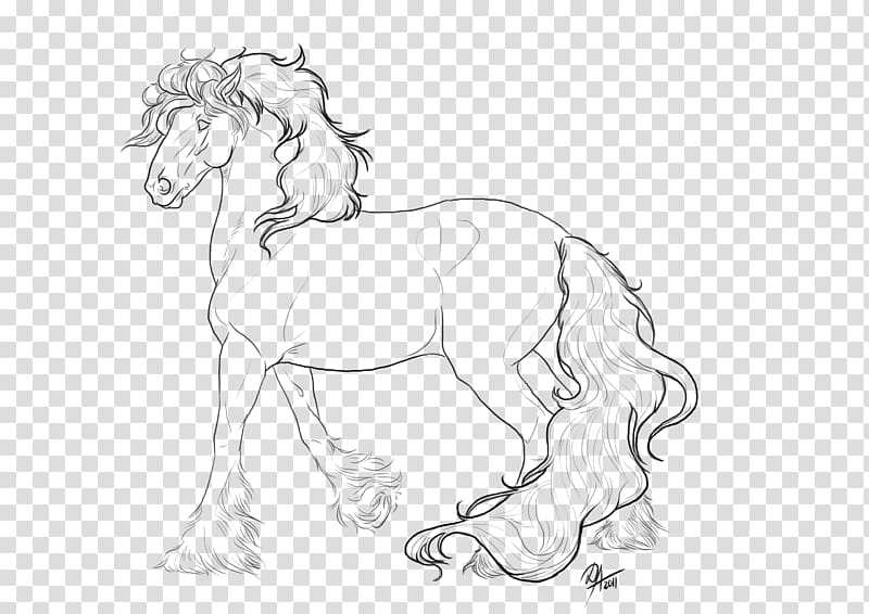 Gypsy horse Cob Mane Mustang Pony, mustang transparent background PNG clipart