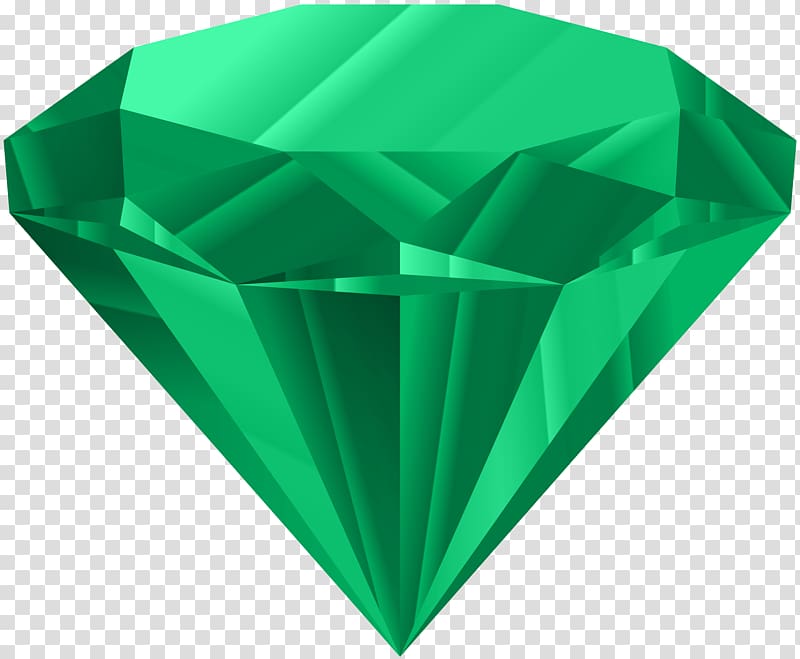Diamond , Green Diamond transparent background PNG clipart