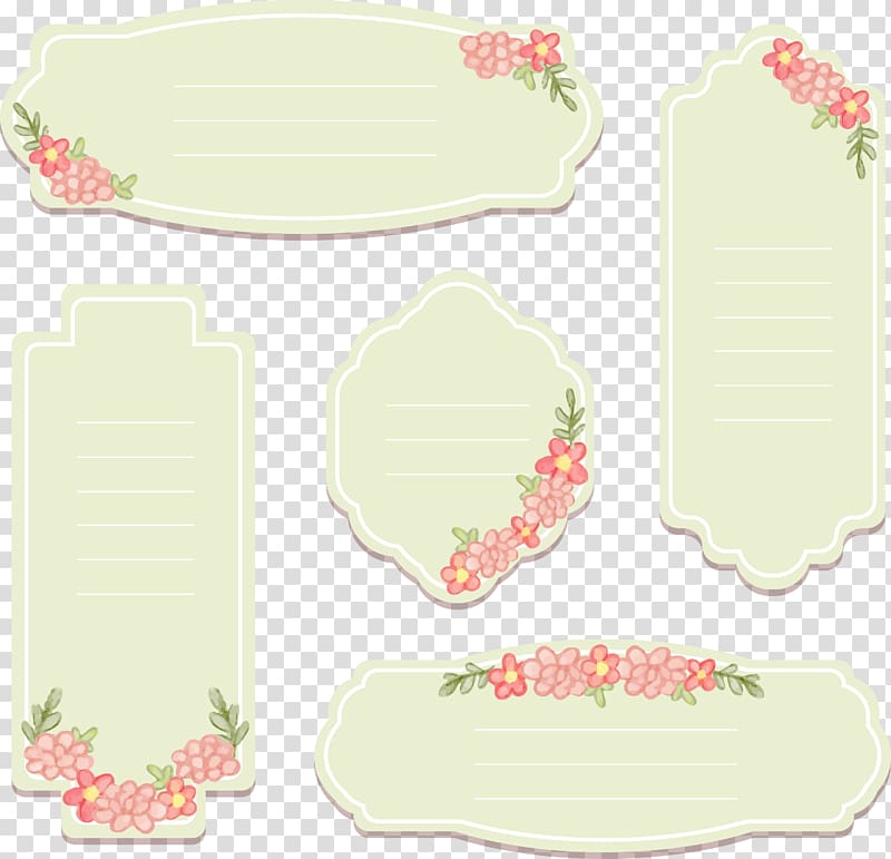 Free: Label Templates, Printable Tags, Hanger, Sticker, Silhouette, - Frame  Vintage Pink Png 