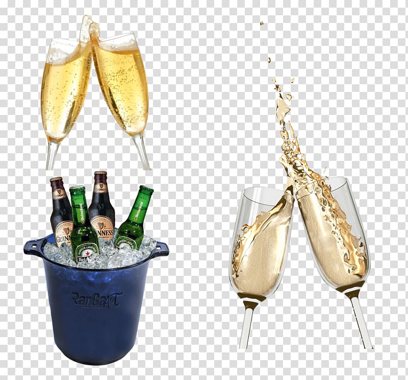 Champagne Sparkling wine Rosxe9 Toast, Beer, champagne toast transparent background PNG clipart
