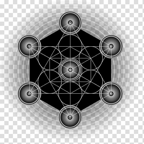 Hexagon Metatron\'s Cube Overlapping circles grid Design Tile, metatrons cube transparent background PNG clipart