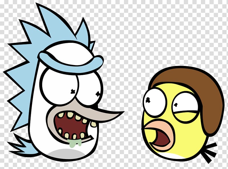 Rick Sanchez Morty Smith Angry Birds Get Schwifty Anger, egg angry bird transparent background PNG clipart