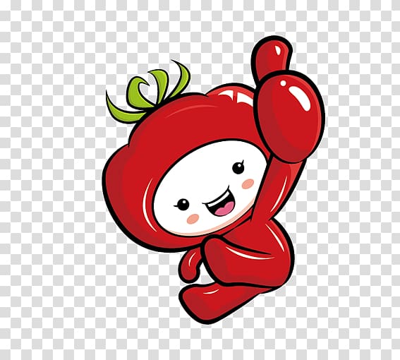 Cartoon Tomato Illustrator, Tomatoes Doll transparent background PNG clipart
