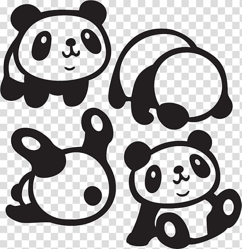 Giant panda Drawing Bear Red panda, bear transparent background PNG clipart