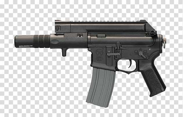 M4 carbine Airsoft Guns Close Quarters Battle Receiver Silencer, weapon transparent background PNG clipart