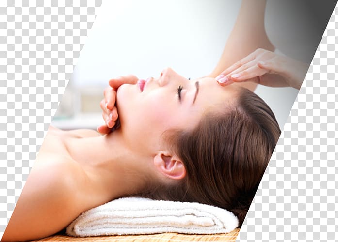 person massaging woman's face, Beauty Parlour Massage Day spa Facial, massage spa transparent background PNG clipart