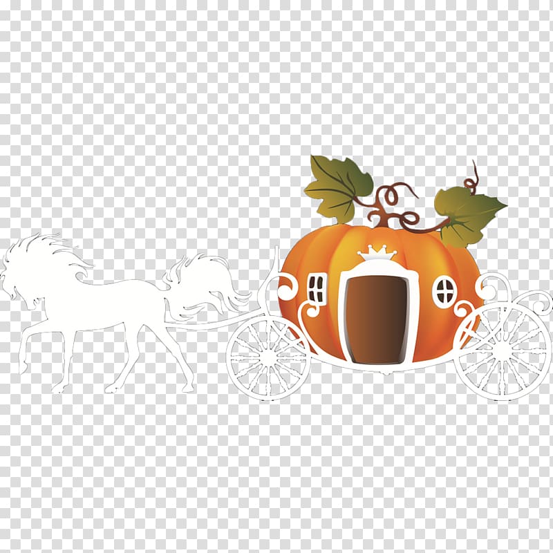 Cinderella Pumpkin Cartoon, Cartoon pumpkin carriage transparent background PNG clipart