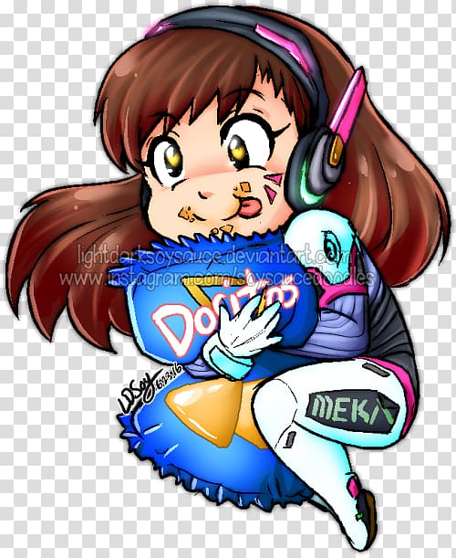 D.Va Doritos Fan art Anime, Anime transparent background PNG clipart