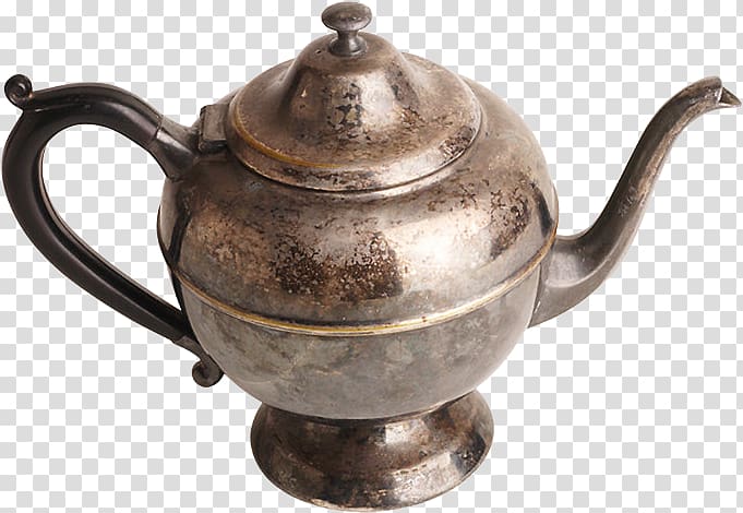 Kettle Teapot Sterling silver Tarnish, kettle transparent background PNG clipart