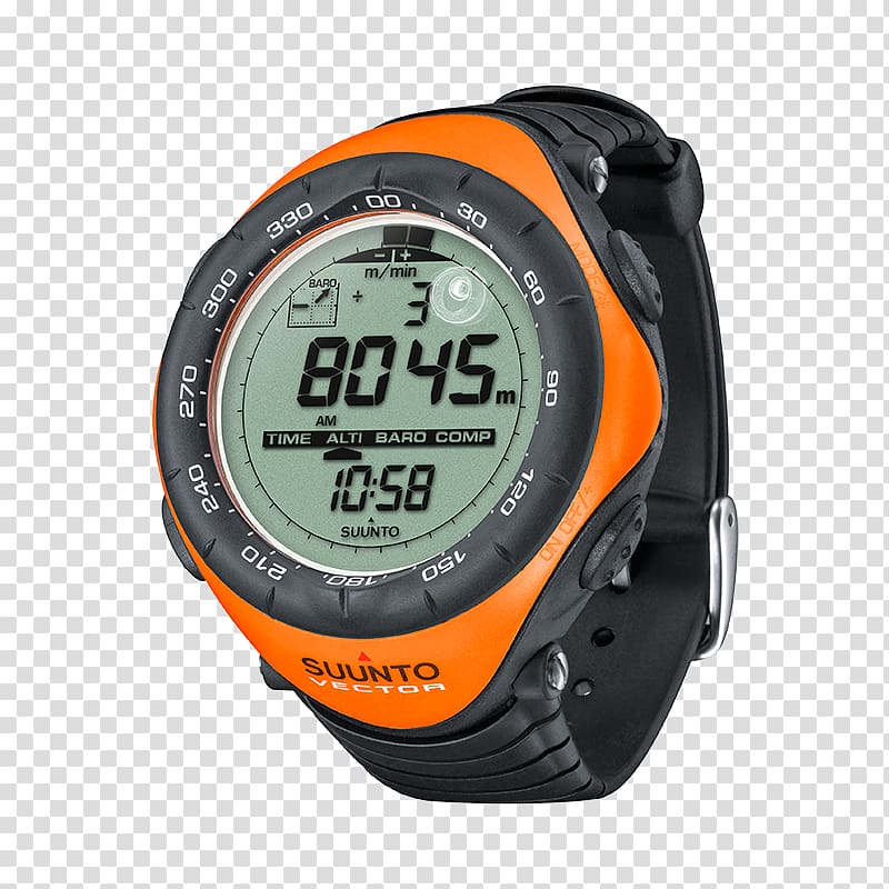 Suunto Oy Watch Suunto Orange Suunto HR Suunto Core Classic, watch transparent background PNG clipart