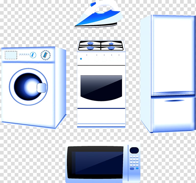 Washing machine Refrigerator Home appliance Kitchen stove, home devices transparent background PNG clipart