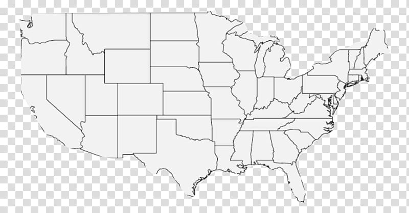Contiguous United States Blank map Alaska World map, map transparent background PNG clipart