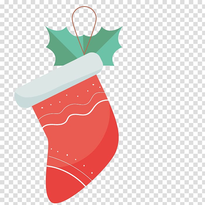 Shape Christmas Boot, Christmas cotton boots transparent background PNG clipart