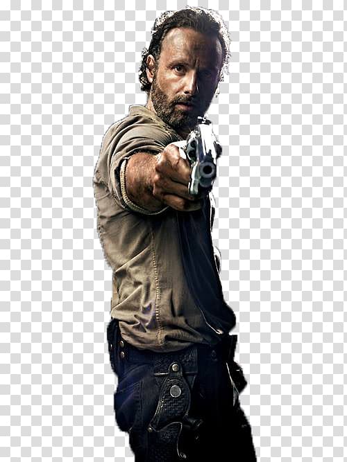 Jeffrey Dean Morgan Rick Grimes The Walking Dead Michonne Carl Grimes, the walking dead transparent background PNG clipart