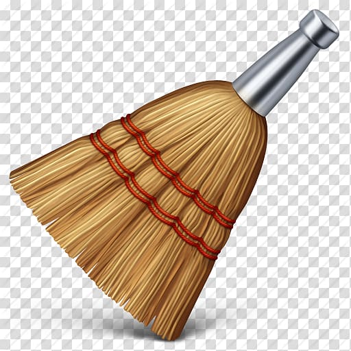 gray and brown broom head illustration, Macintosh macOS CleanMyMac Computer Software Cleaning, High Resolution Broom Icon transparent background PNG clipart
