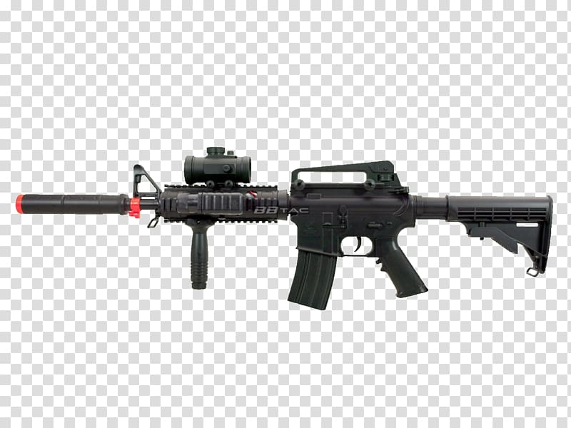 Airsoft Guns M4 carbine Firearm Rifle, assault riffle transparent background PNG clipart