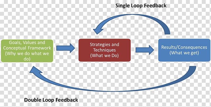 Double-loop learning Organization Learning cycle Feedback, software in the loop transparent background PNG clipart